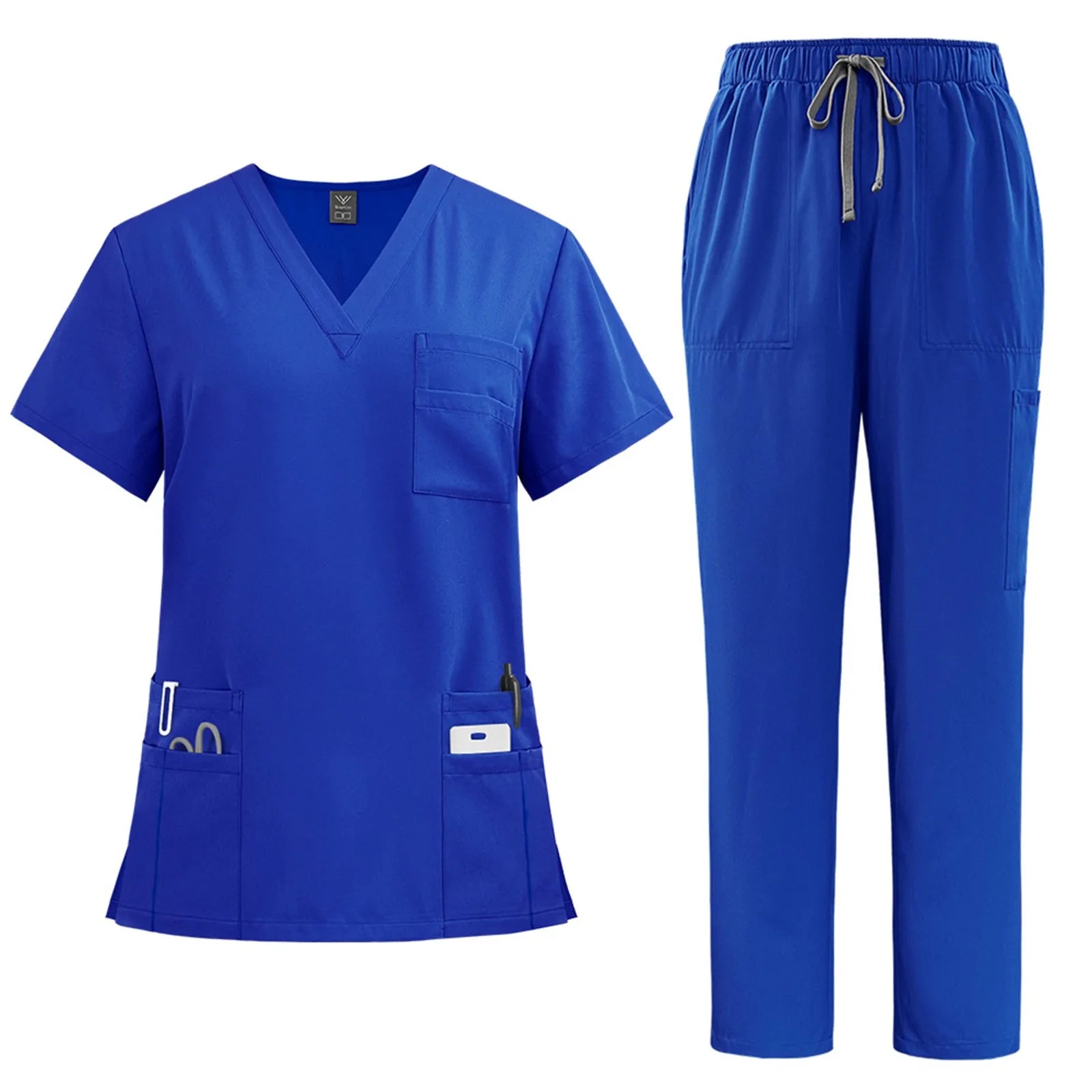 2 Piece Medical Nurse Uniform Workwear Medical Scrubs Set