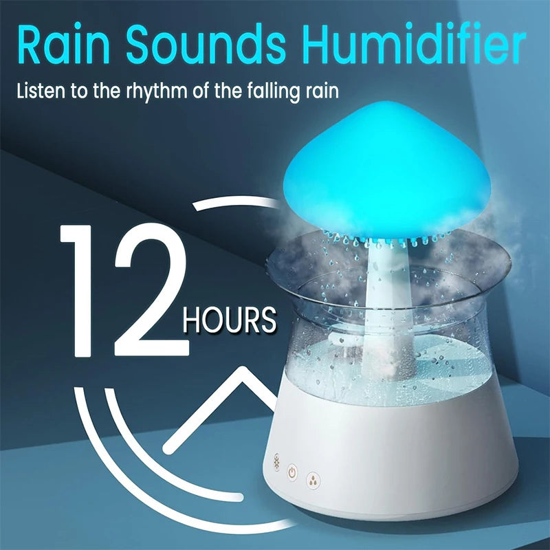 Rain Cloud Aroma Humidifier with Night Light