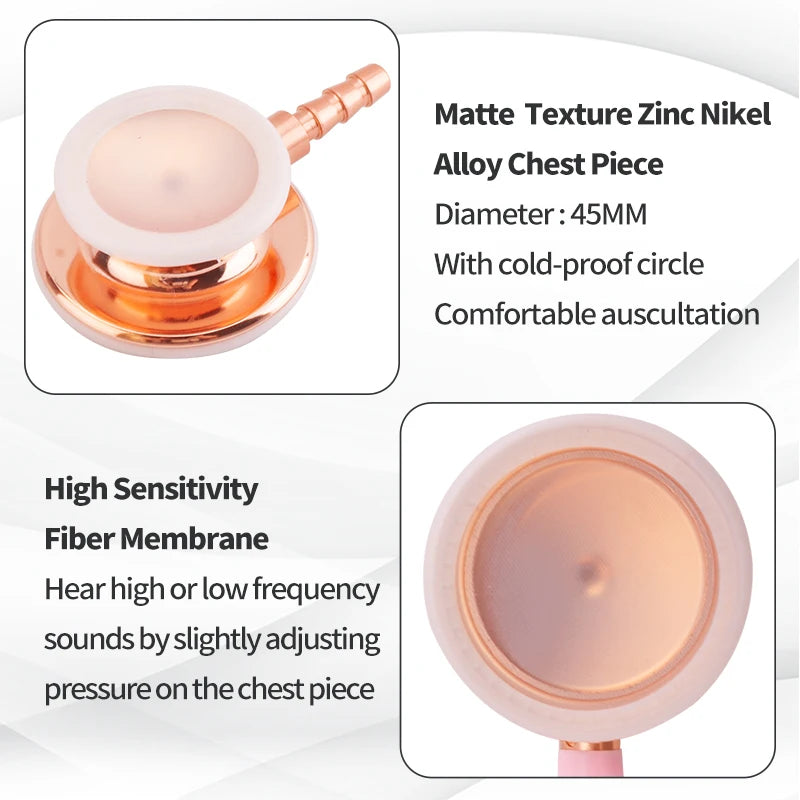 Medical Professional Double Sided Stethoscope Portable Doctor Stethoscope Cardiology Stethoscope Medical Equipment Nurse Vet