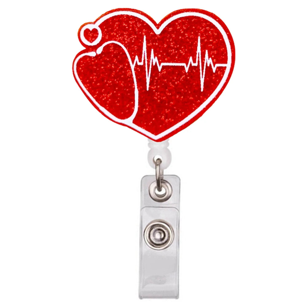 Cartoon PVC Nurse Badge Reel