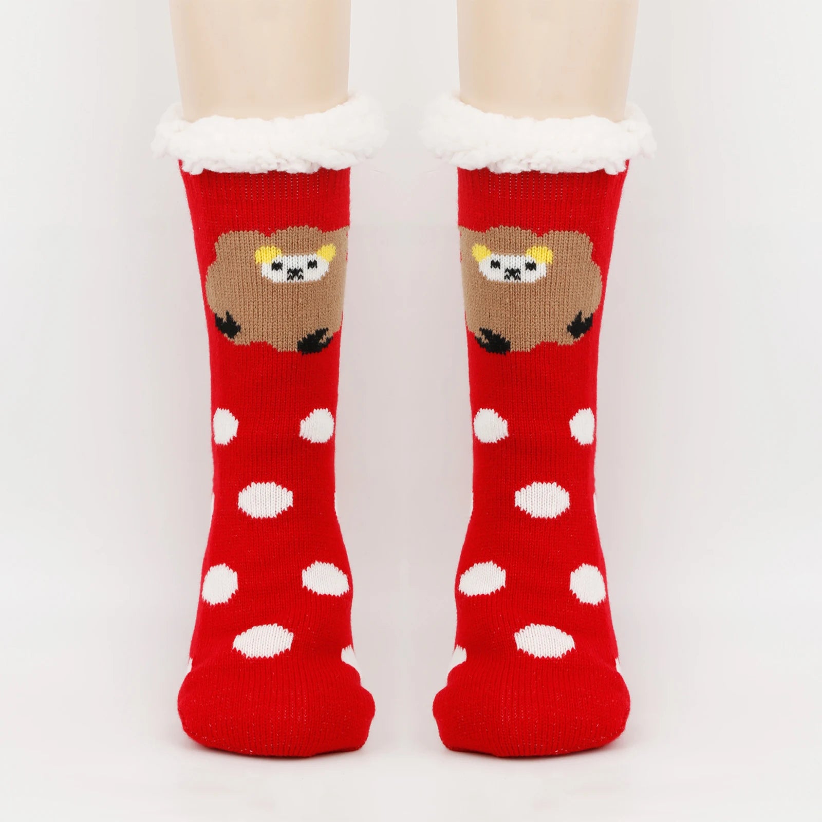 Women'S Christmas Socks Floor Socks Snow Boots Thickened Fleece Home Sleep Socks Carpet Sock Covers Winter Warm Socks Women