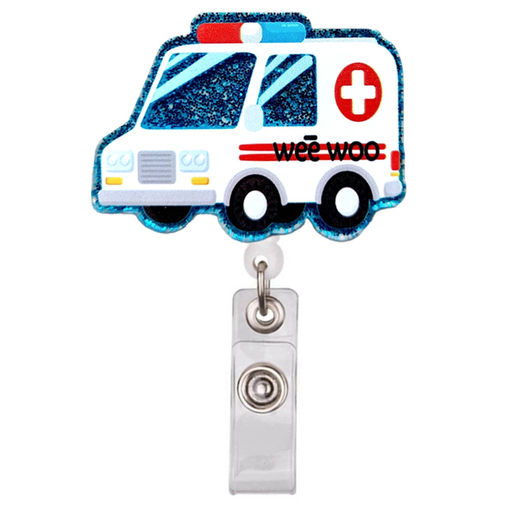 Cartoon PVC Nurse Badge Reel