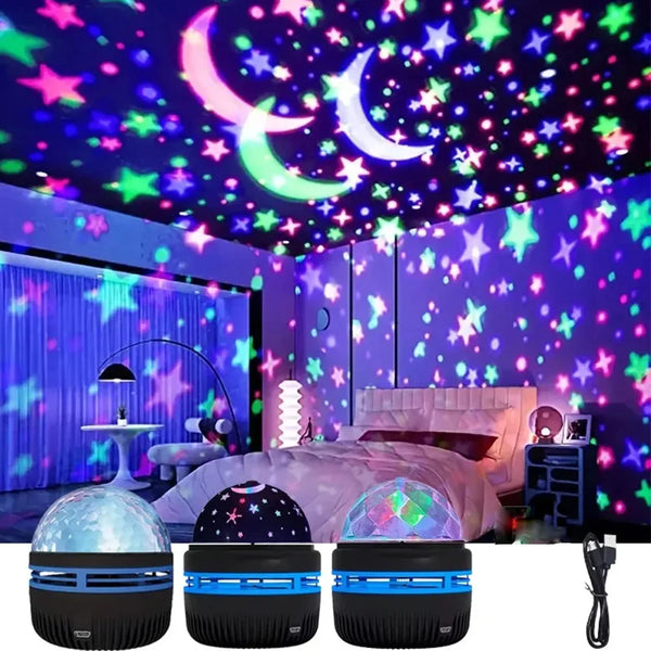 Ocean Wave Starry Night Projector