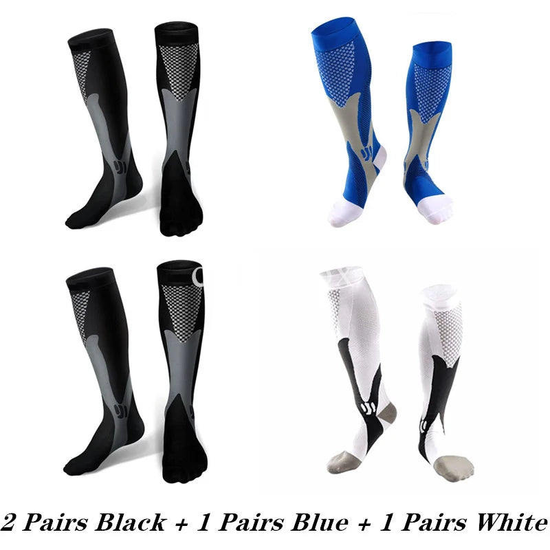 Compression Socks Knee High 2-4 Pairs