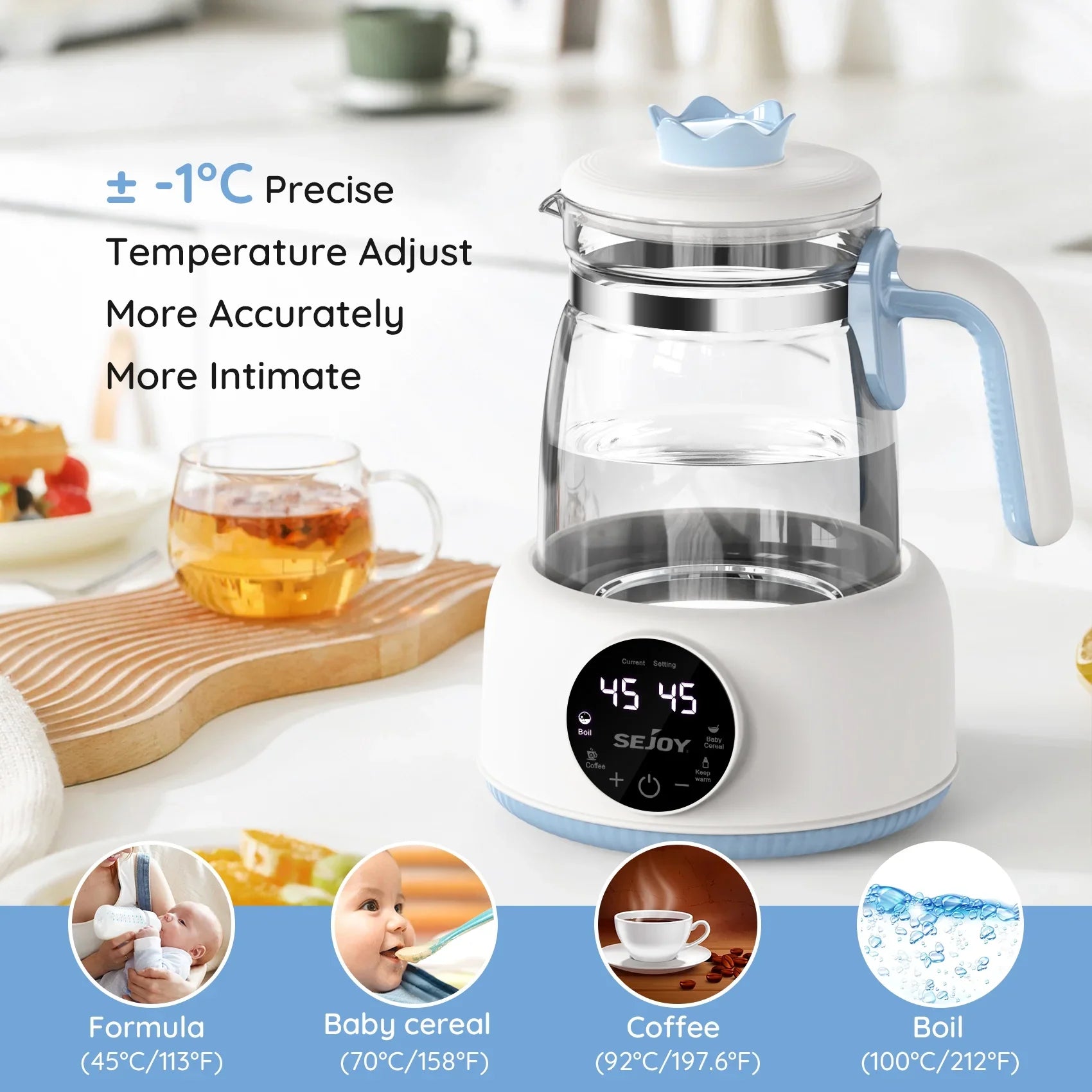 Sejoy Electric Kettle with Temperature Control