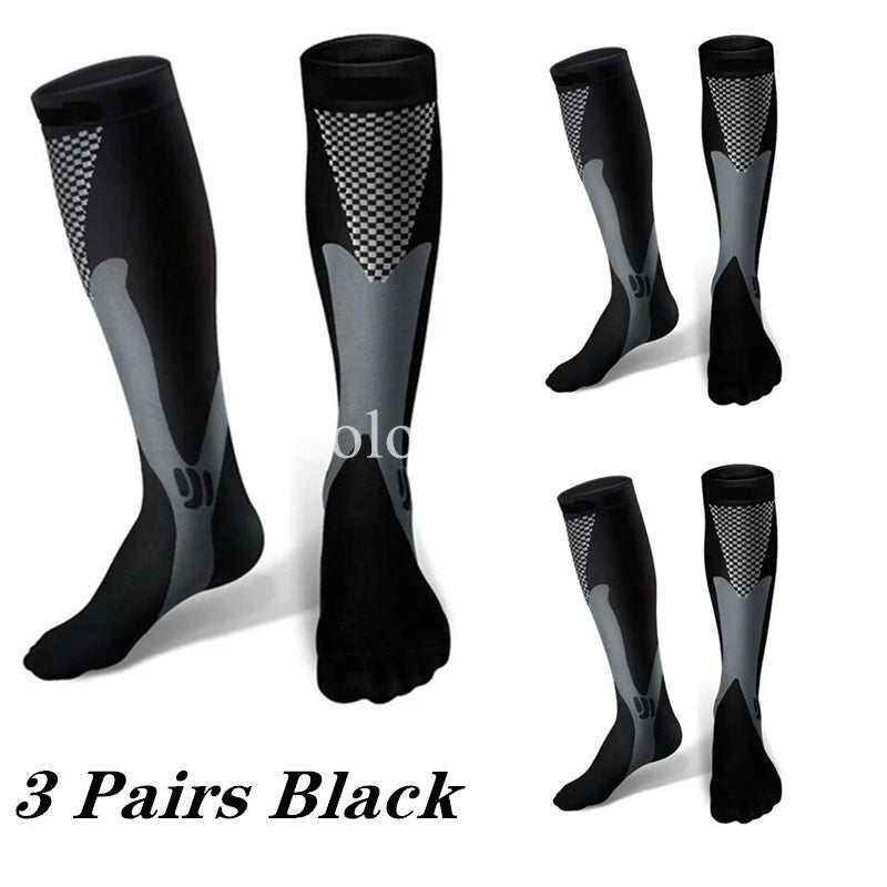 Compression Socks Knee High 2-4 Pairs