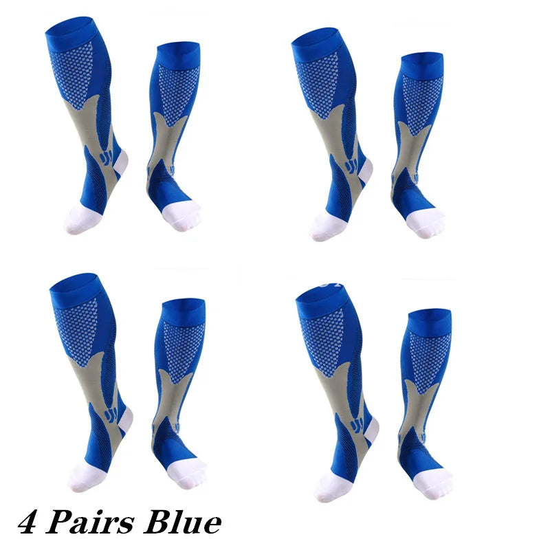 Compression Socks Knee High 2-4 Pairs
