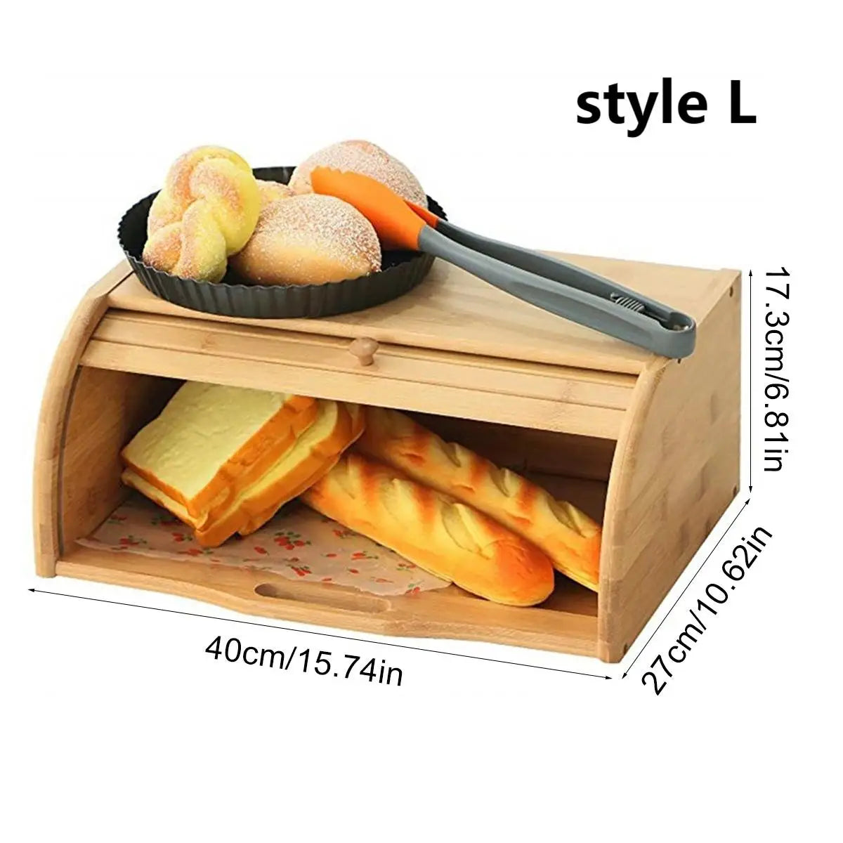 Premium Bamboo Bread Box