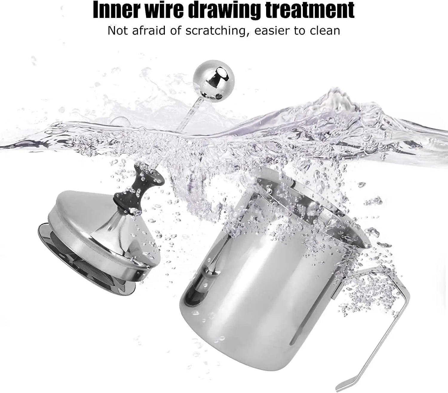 Manual Milk Frother, 400ml/14oz