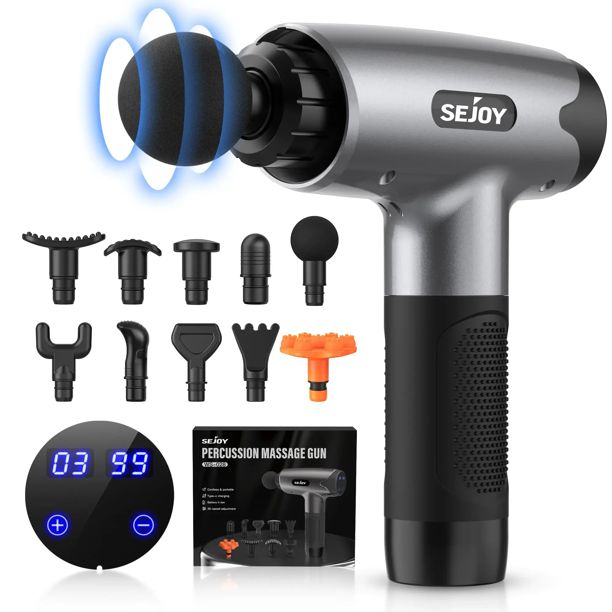 Sejoy 30-Speed Percussion Massage Gun