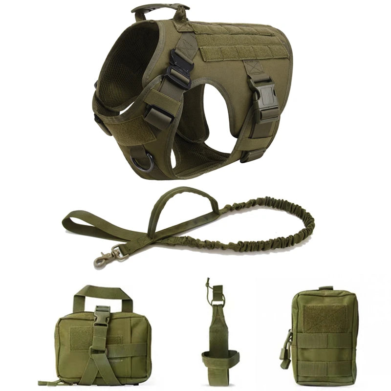 K9 Tactical Dog Harness Set