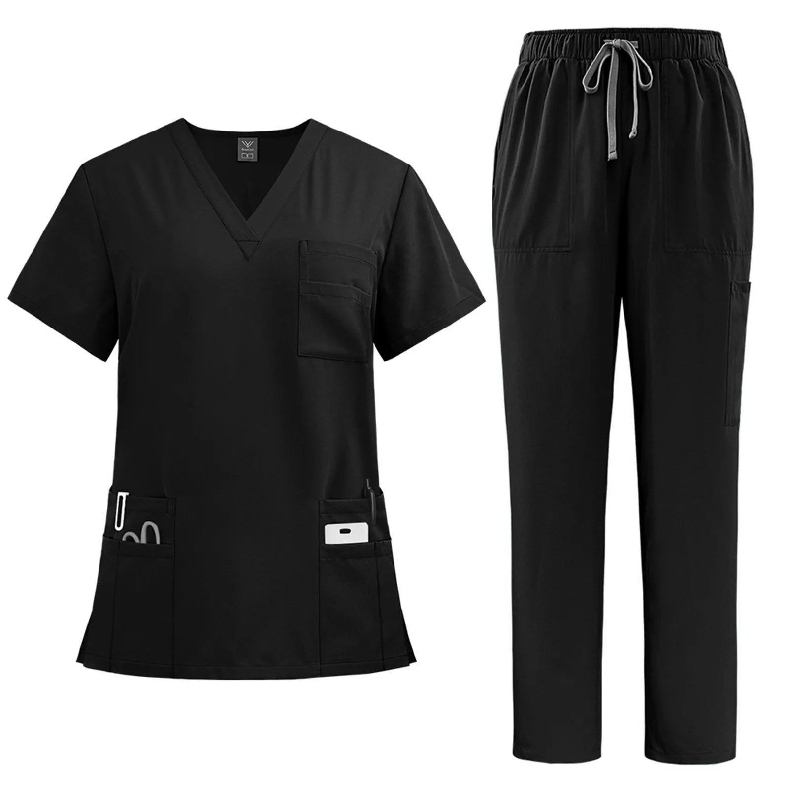 2 Piece Medical Nurse Uniform Workwear Medical Scrubs Set