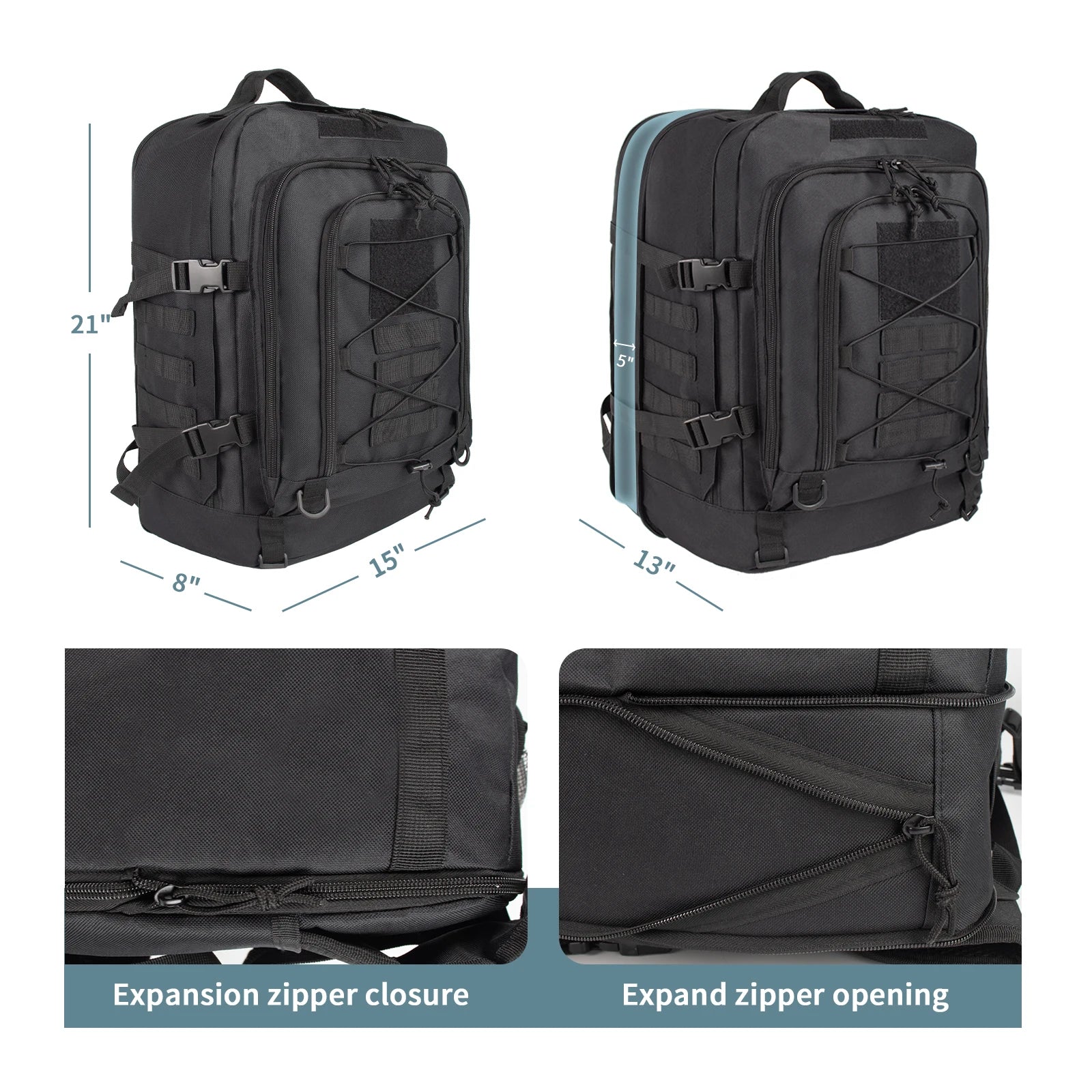 65L Waterproof Travel Duffel Backpack