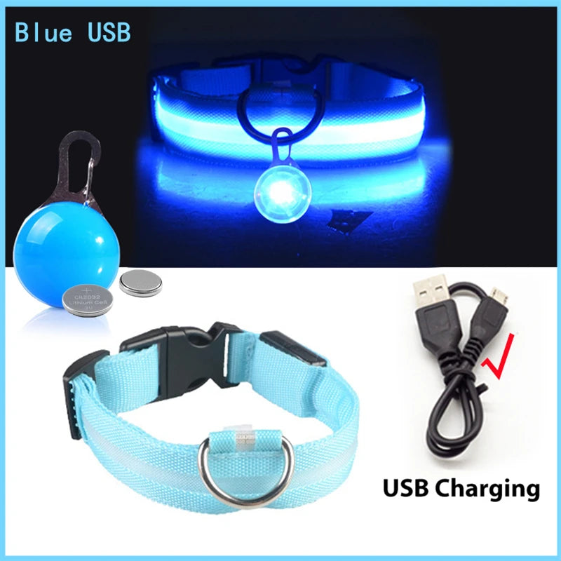 USB Glowing Dog Collar