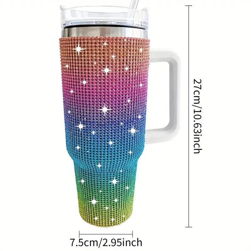 Sparkling Studded 40oz Insulated Tumbler
