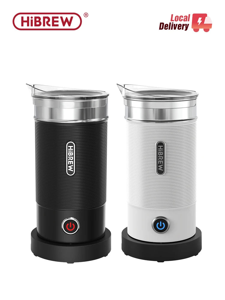 HiBREW Electric Milk Frother Frothing Foamer Chocolate Mixer Cold/Hot Latte Cappuccino fully automatic Milk Warmer Cool M1A