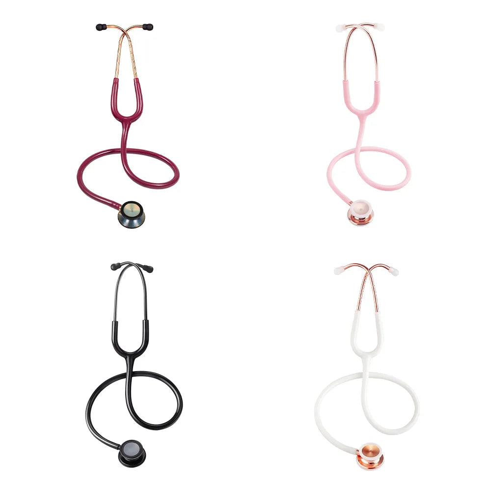 Medical Double sided Stethoscope Medical Equipment Professional Heart Lung Cardiology Double Head Stethoscope Nurse Student Vet