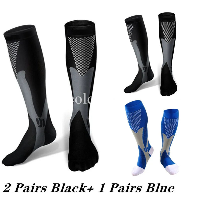 Compression Socks Knee High 2-4 Pairs
