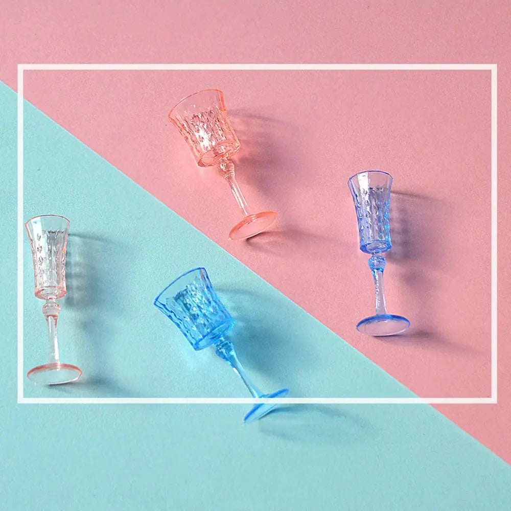 Miniature Dollhouse Wine Glass Set