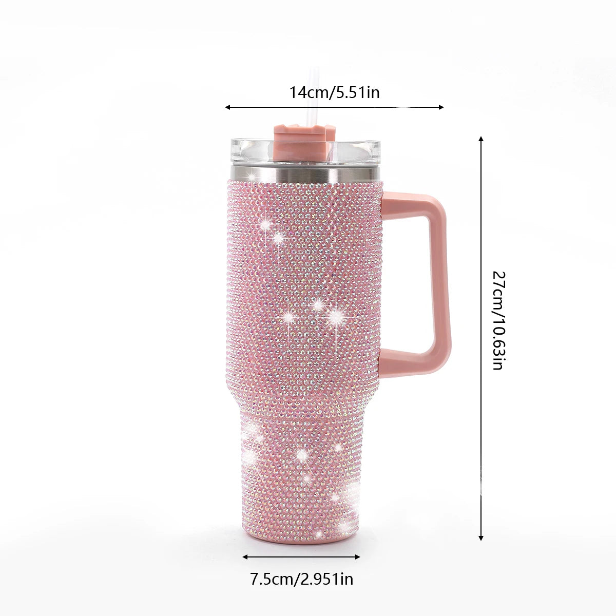 Sparkling Studded 40oz Insulated Tumbler