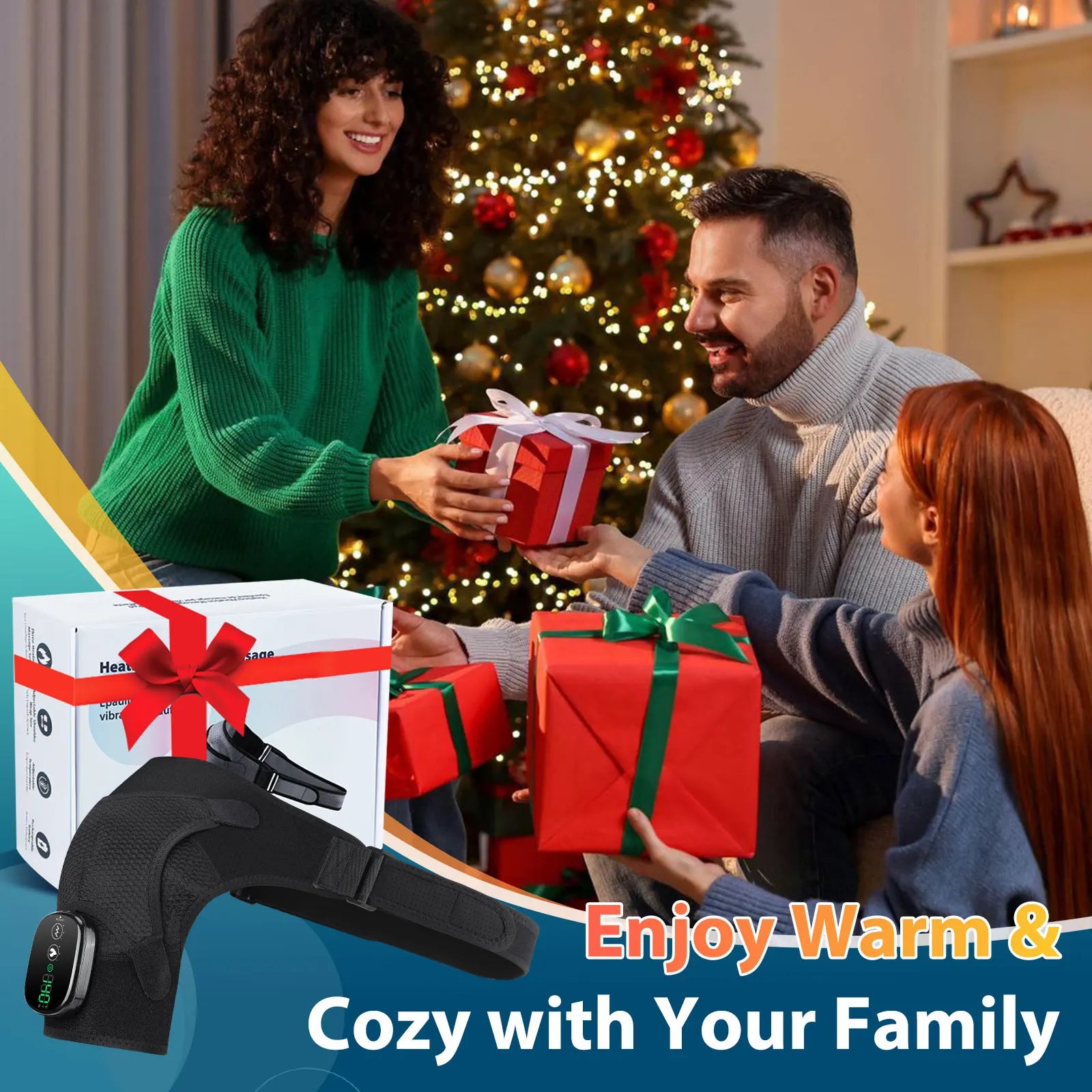 Electric Heating Pad with Vibration Therapy