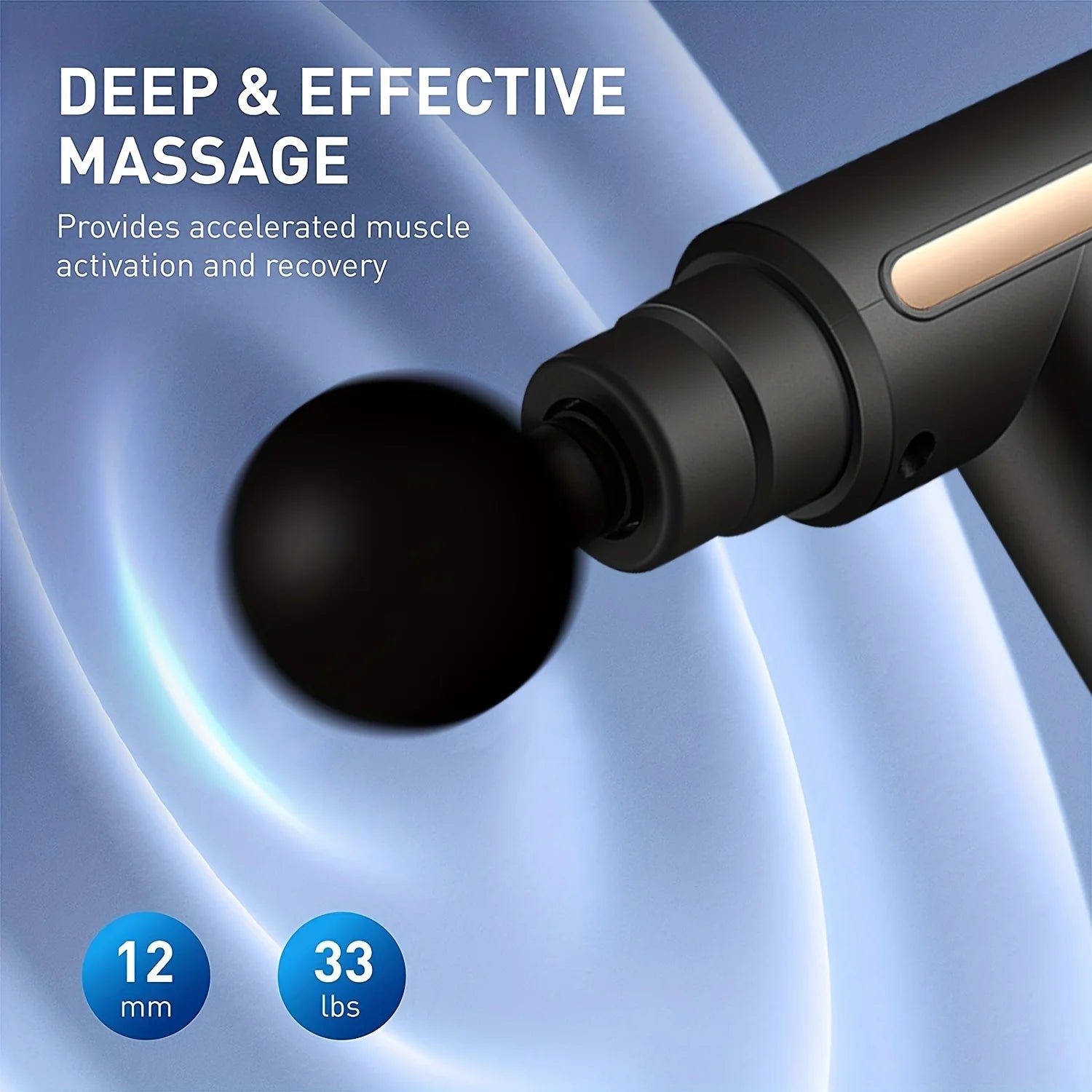 LED Touch Screen Massage Gun