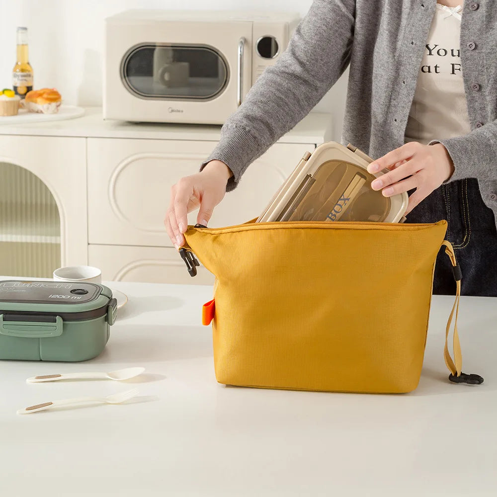 1pcs Lunch Pack Insulated Bento Bag Aluminium Foil Lunchbox Ice Bag Portable Dinner Picnic Food Storage Handbag