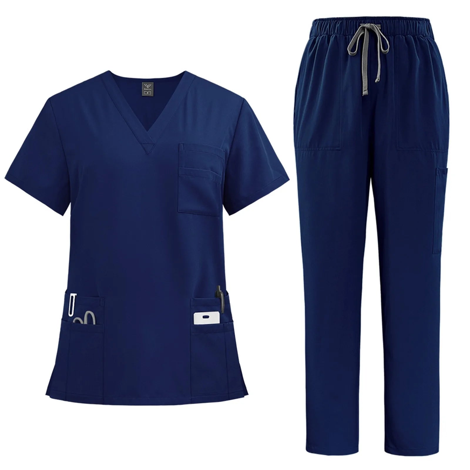 2 Piece Medical Nurse Uniform Workwear Medical Scrubs Set