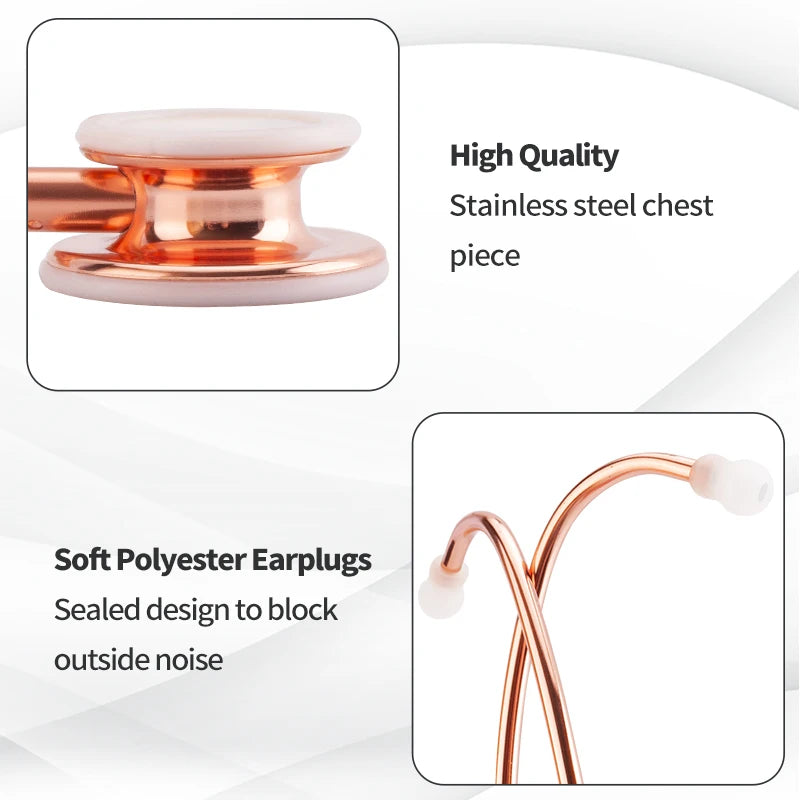 Medical Professional Double Sided Stethoscope Portable Doctor Stethoscope Cardiology Stethoscope Medical Equipment Nurse Vet