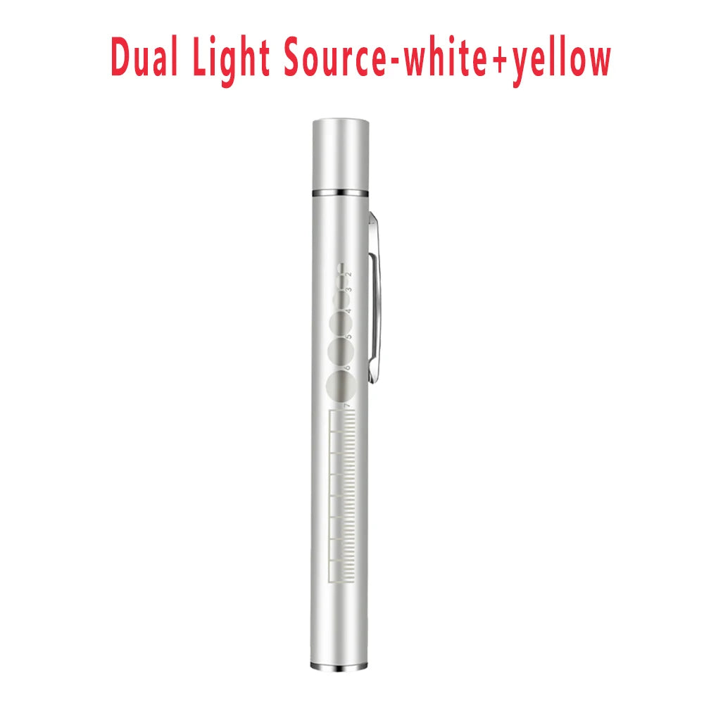USB Rechargeable Medical Handy Pen Light Mini Nursing Flashlight LED Torch Lamp With Clip Pocket Led Flashlight LED Pocket Torch