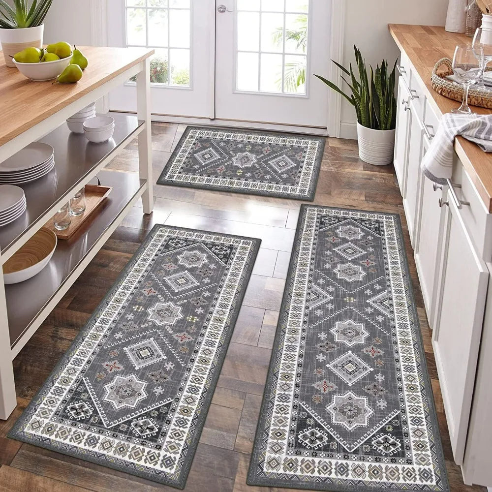 Piece Washable Kitchen Rug Set