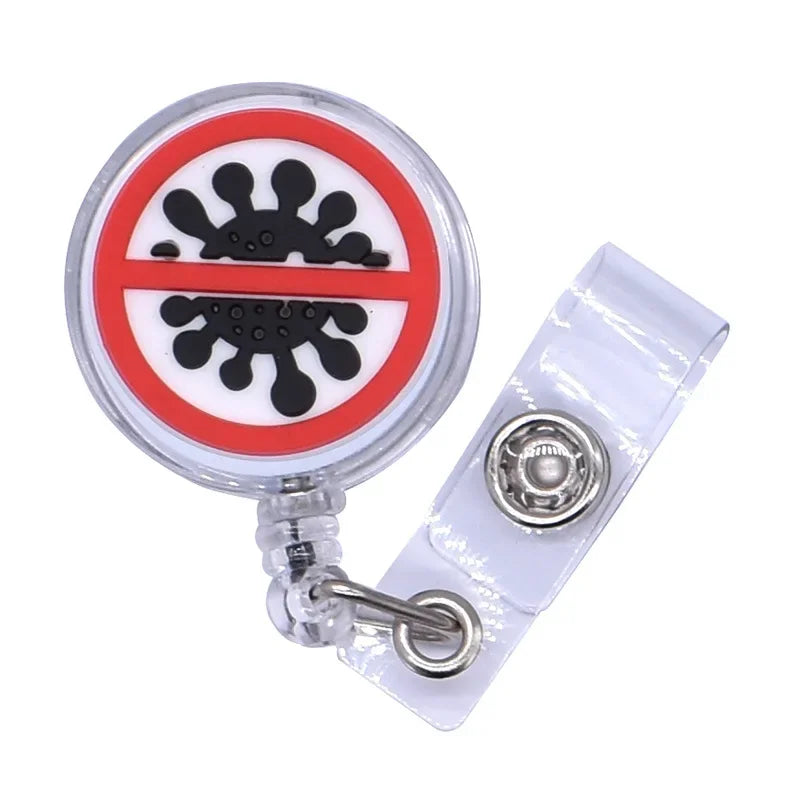 Silicone Retractable Nurse Badge Holder