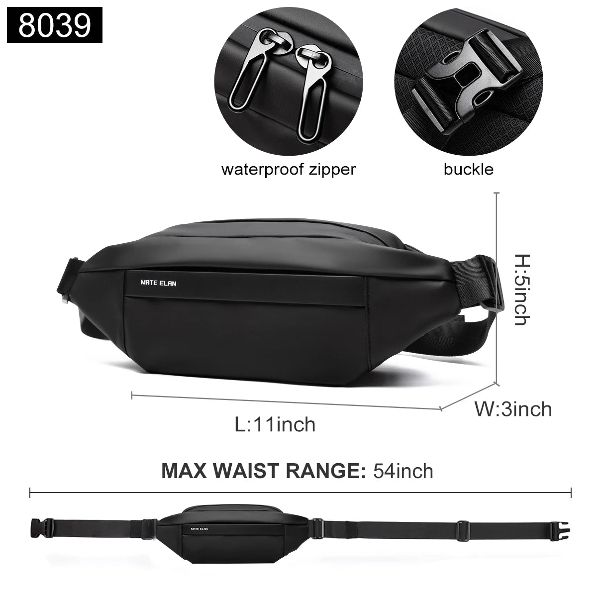 Waterproof Chest Crossbody Bag