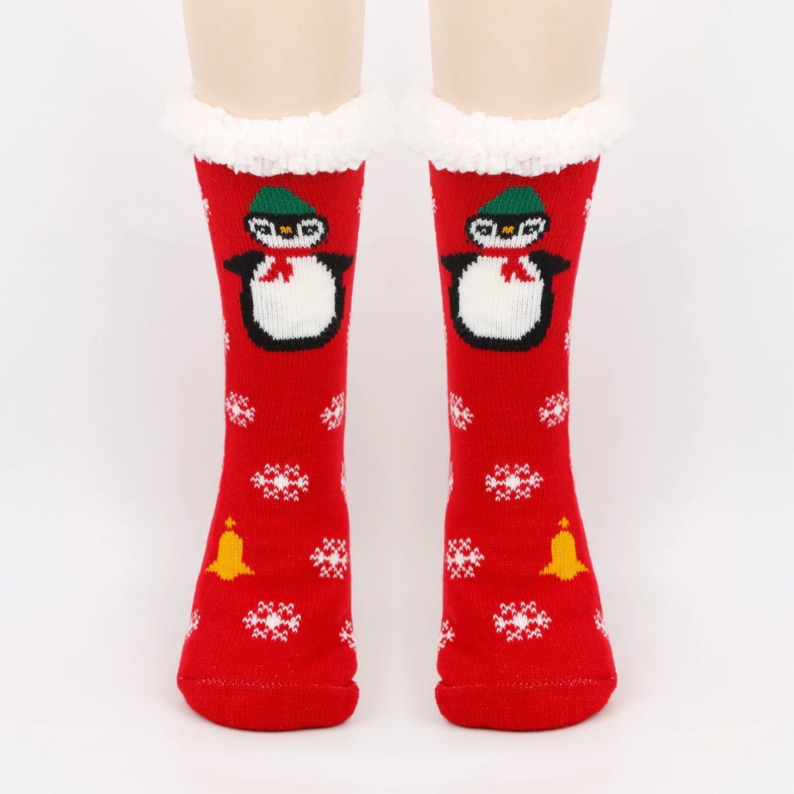 Women'S Christmas Socks Floor Socks Snow Boots Thickened Fleece Home Sleep Socks Carpet Sock Covers Winter Warm Socks Women