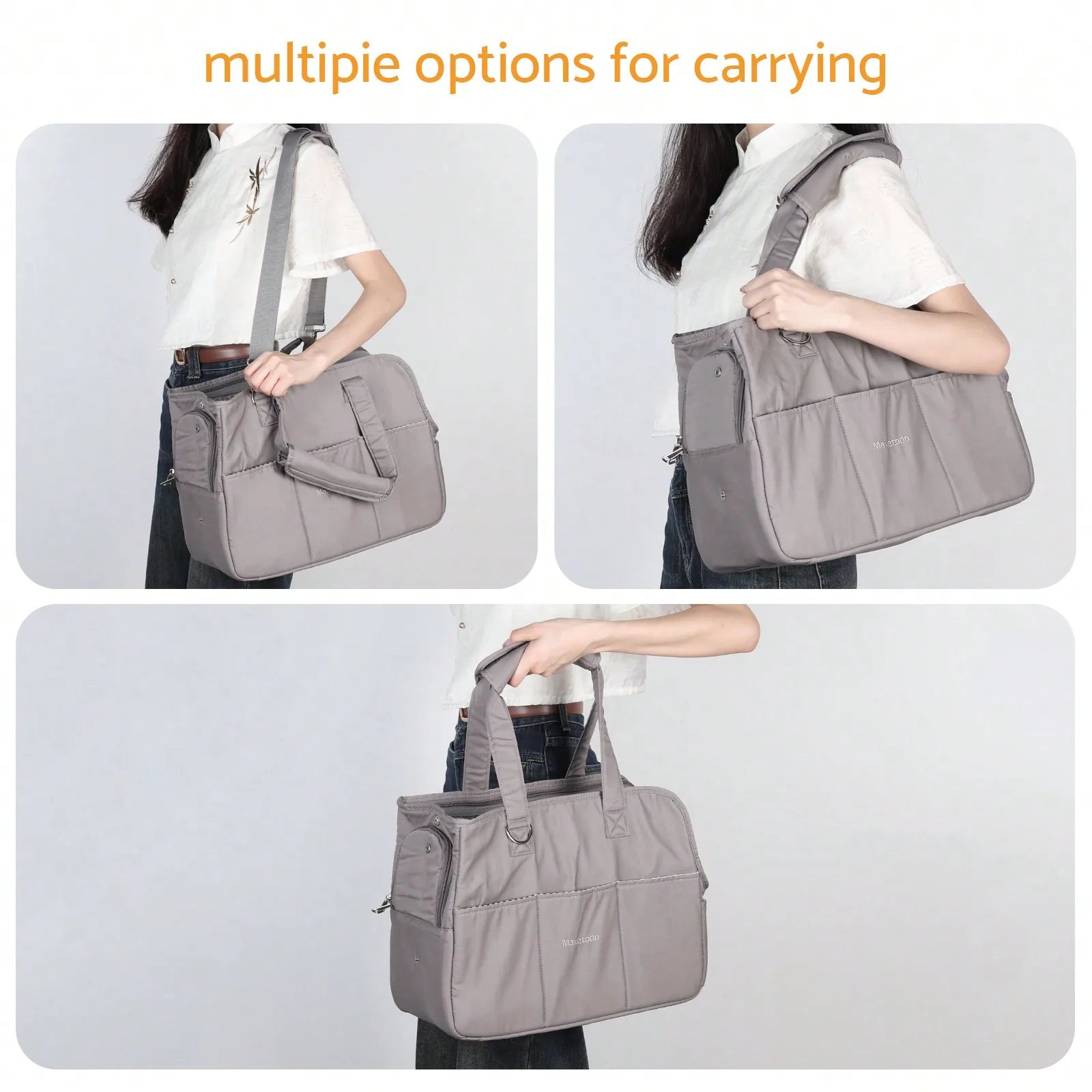 Removable Dark Gray Pet Carrying Handbag
