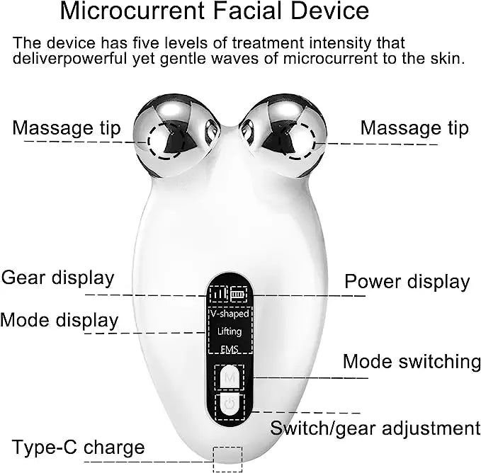 Mini Microcurrent Face Lift Device Roller,Lift The face and Tighten The Skin, Wrinkle Remover Toning skin care & tools(facial)