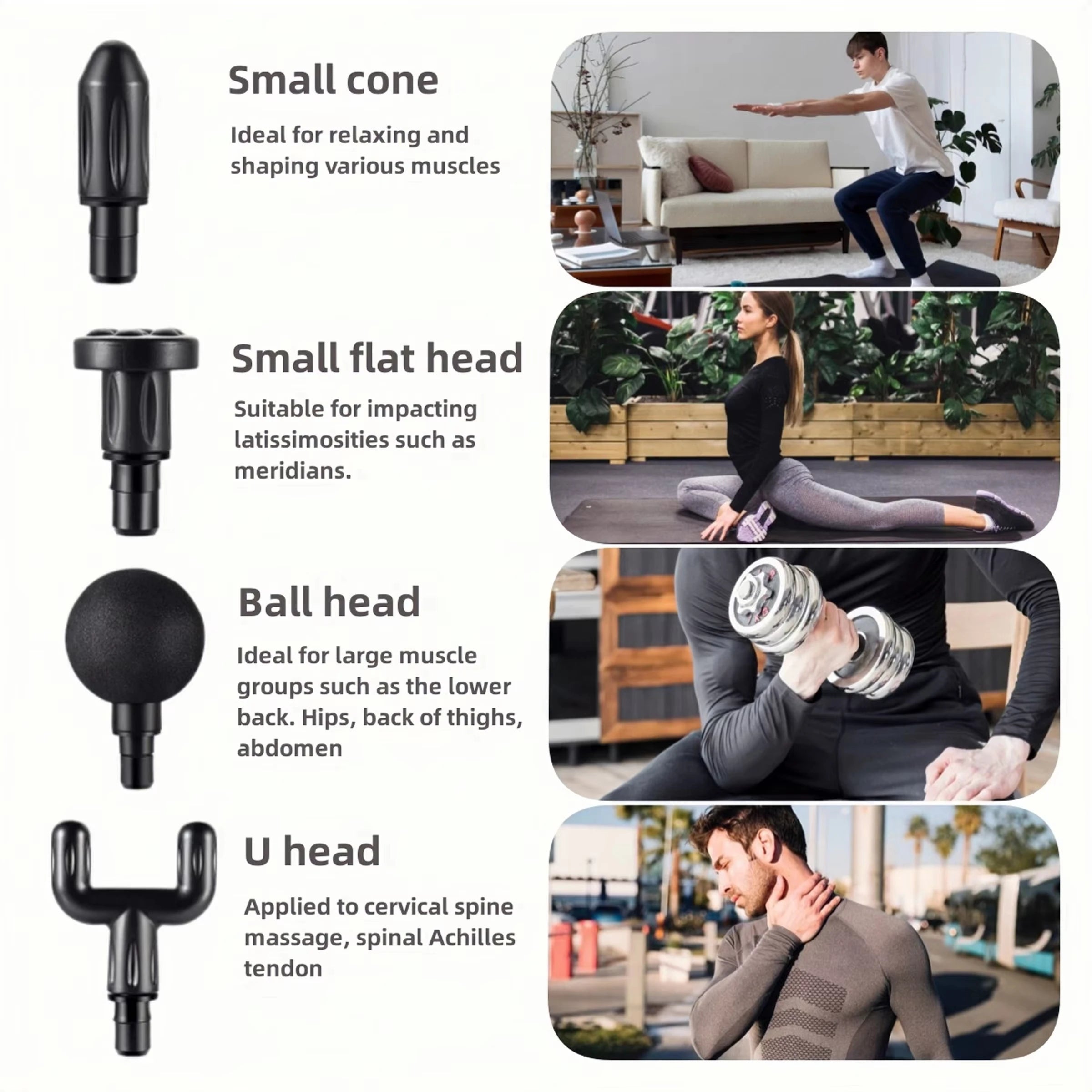 LED Touch Screen Massage Gun