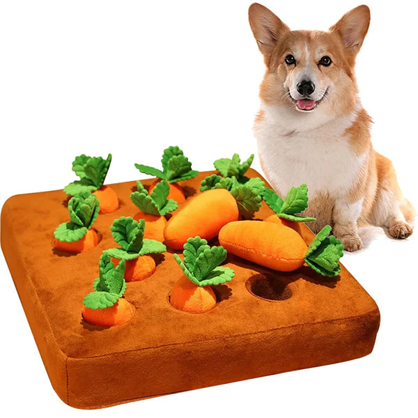 Plush Carrot Dog Puzzle Toys
