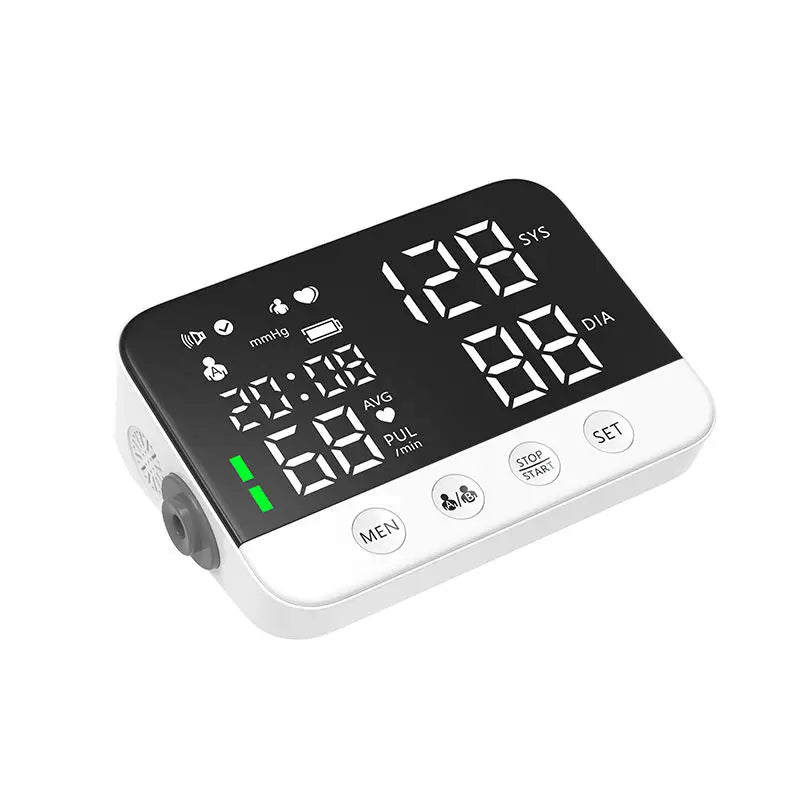 Blood Pressure Monitor Arm Cuff Tensiometer Tonometer Digital Voice Sphygmomanometer Electronic Medical BP Monitors Rechargeable