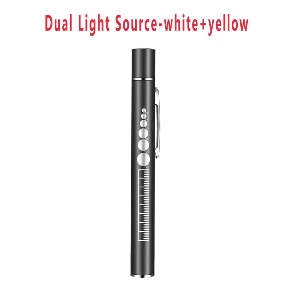USB Rechargeable Medical Handy Pen Light Mini Nursing Flashlight LED Torch Lamp With Clip Pocket Led Flashlight LED Pocket Torch