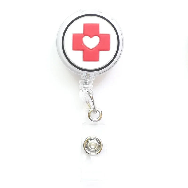 Silicone Retractable Nurse Badge Holder
