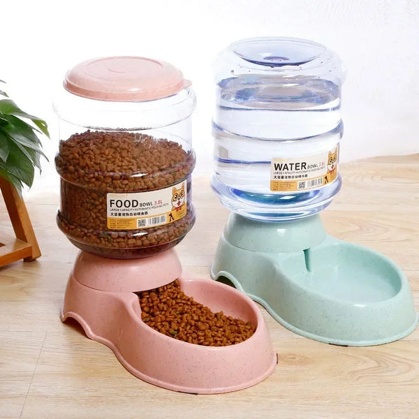 Automatic Dog Cat Feeder Water Dispenser