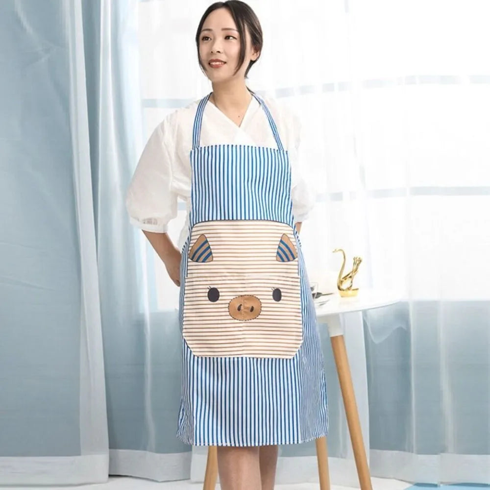 Cartoon Pig Kitchen Apron