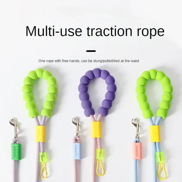 Cross-body Dog Leash Cotton Handle