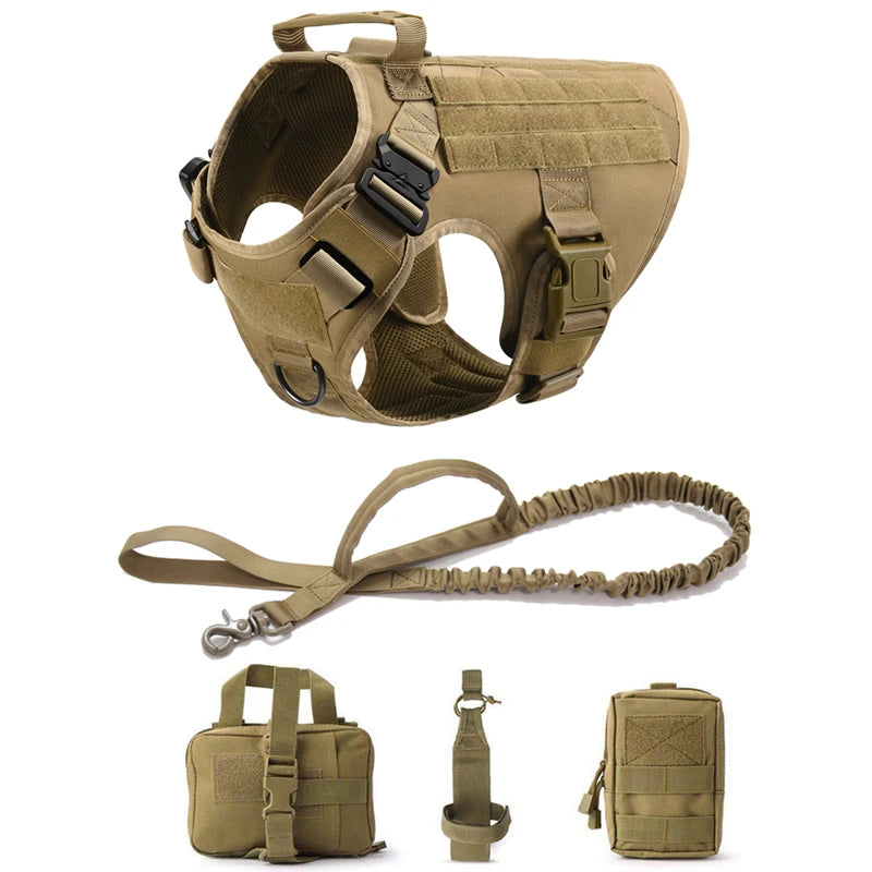 K9 Tactical Dog Harness Set
