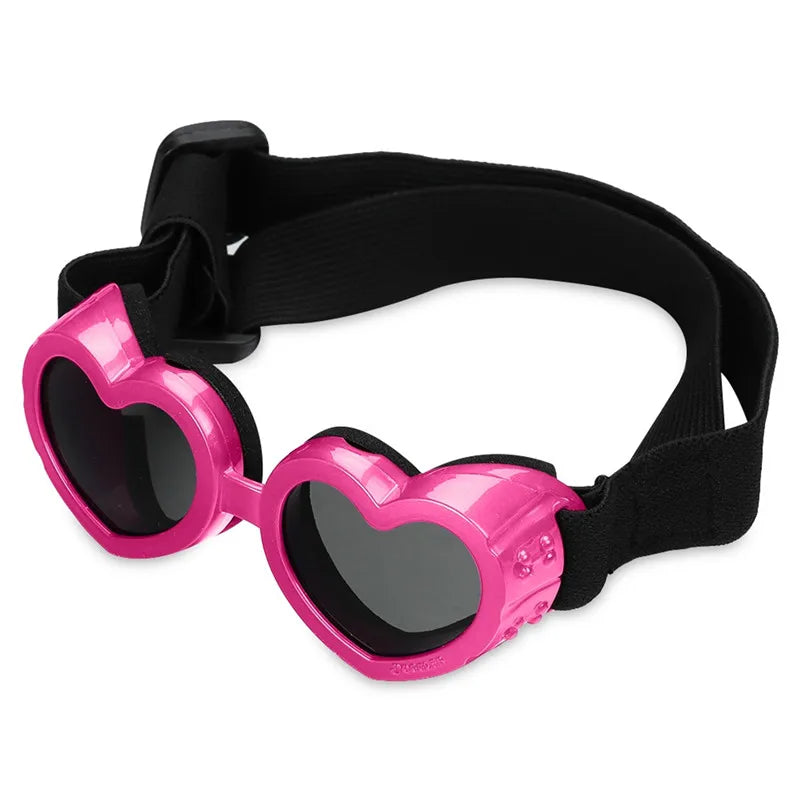 Heart-Shaped Dog Goggles | UV Protection