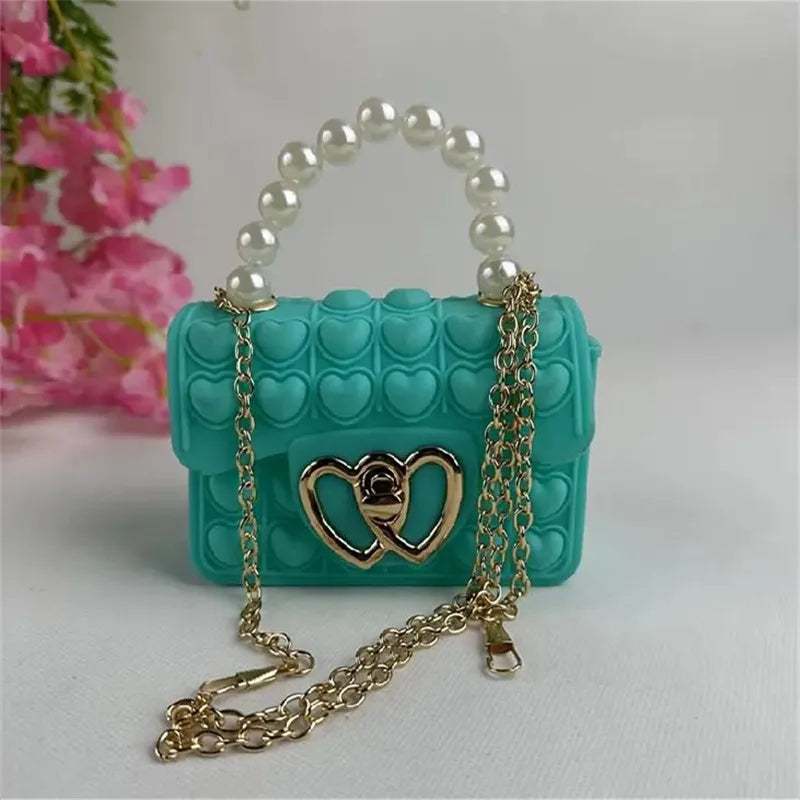 Silicone Love Bubble Pop It Handbag