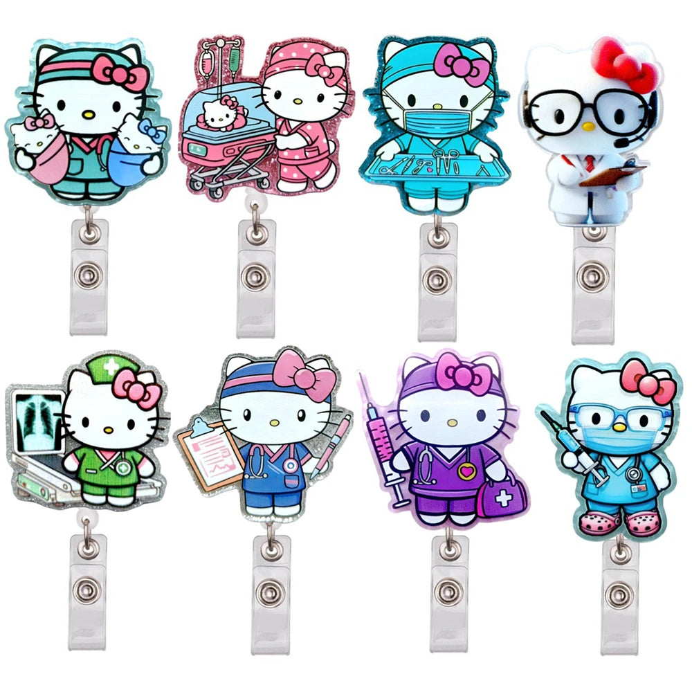MINISO Kitty Cats Badge Reels