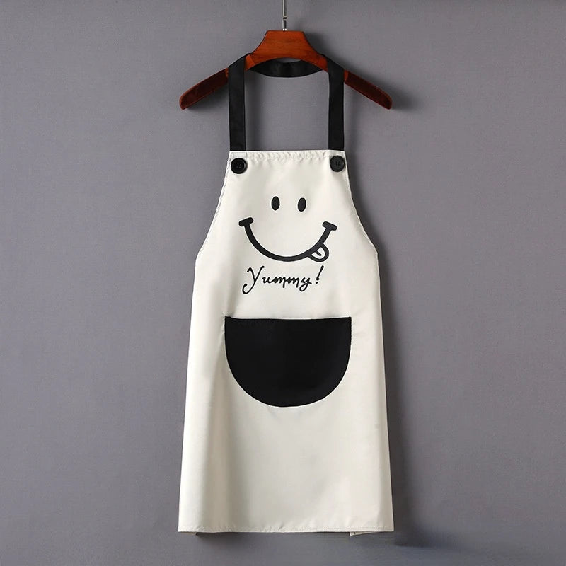 Smile Waterproof Kitchen Apron