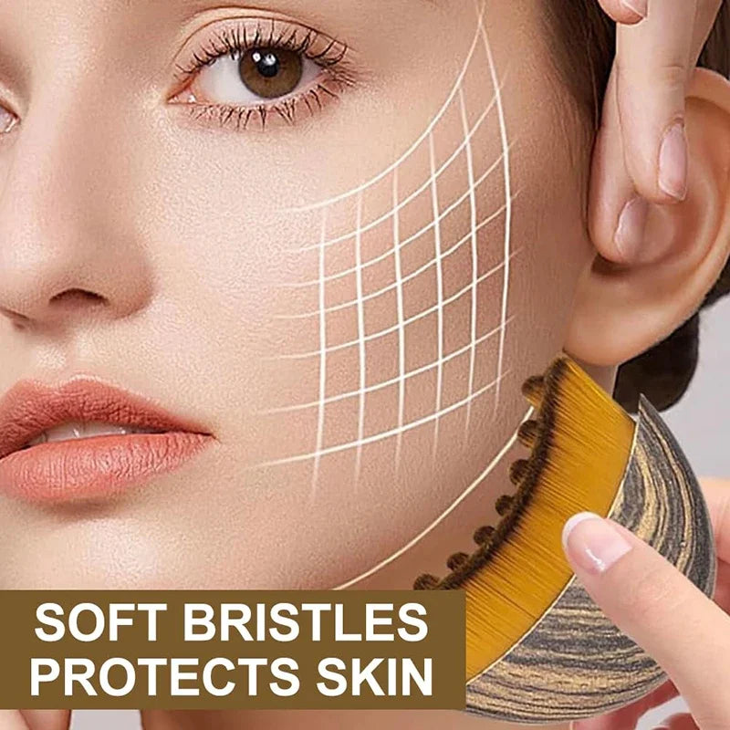 Ergonomic Face Massager Brush for Facial Contour Sculpting Drainage Tool Skin Care & Relaxing Massage